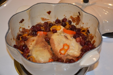 Dutch Oven Cranberry Chicken